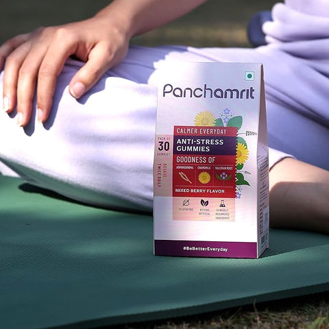 Panchamrit Anti-stress Gummies with Ashwagandha, Chamomile and Valerian Root 30 Gummies