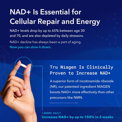 TRU NIAGEN PRO NAD+ Supplement for Anti Aging and Cell Regeneration, 1000 mg