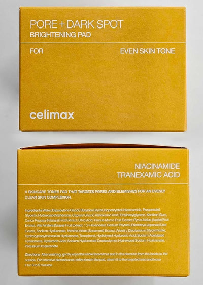 CELIMAX Pore + Dark Spot Brightening Pads with Tranexamic Acid & Niacinamide - 60 Pads - Image 6