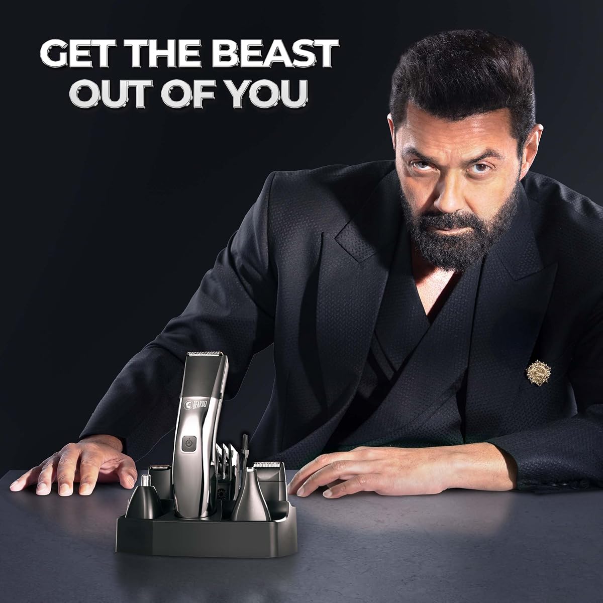 Beardo Chrome Beast Grooming Kit with 6 Attachments & 40 Settings - Image 2