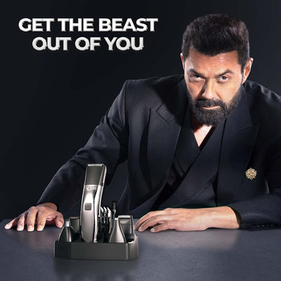 Beardo Chrome Beast Grooming Kit with 6 Attachments & 40 Settings - Image 2
