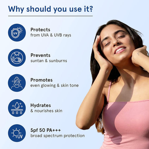 Be Bodywise Sunscreen Lotion with SPF 50 PA+++ 100m