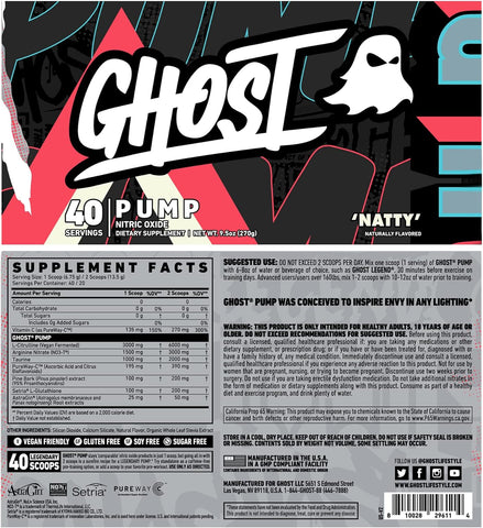 GHOST PUMP V2 40SRV NATTY (12/CASE)
