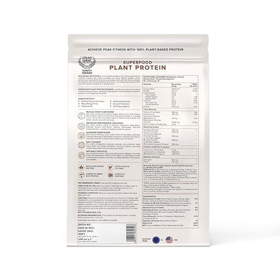 Wellbeing Nutrition Superfood Plant Protein Belgian Dark Chocolate - Sports Nutrition - Image 2