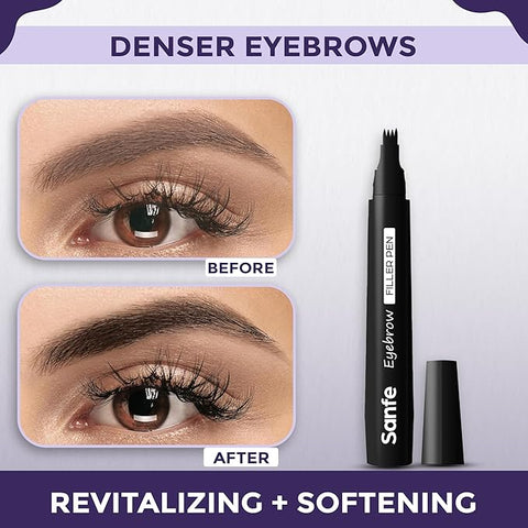 قلم تعبئة الحواجب من سانفي (أسود، عبوة من قطعة واحدة)