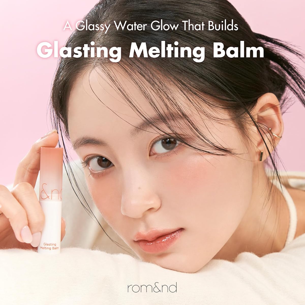 Rom&Nd Glasting Melting Balm 07 Mauve Whip - Vegan Hydrating Lip Colour - Image 8