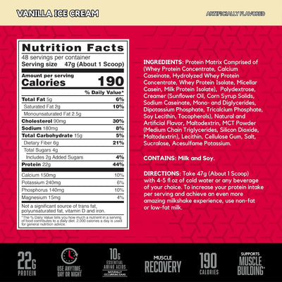 BSN Syntha-6 Vanilla Ice Cream Protein Powder - 2.27kg - Image 3
