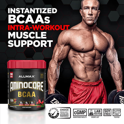 Allmax Nutrition Aminocore BCAA Watermelon - 345g Sports Supplement Powder - Image 2