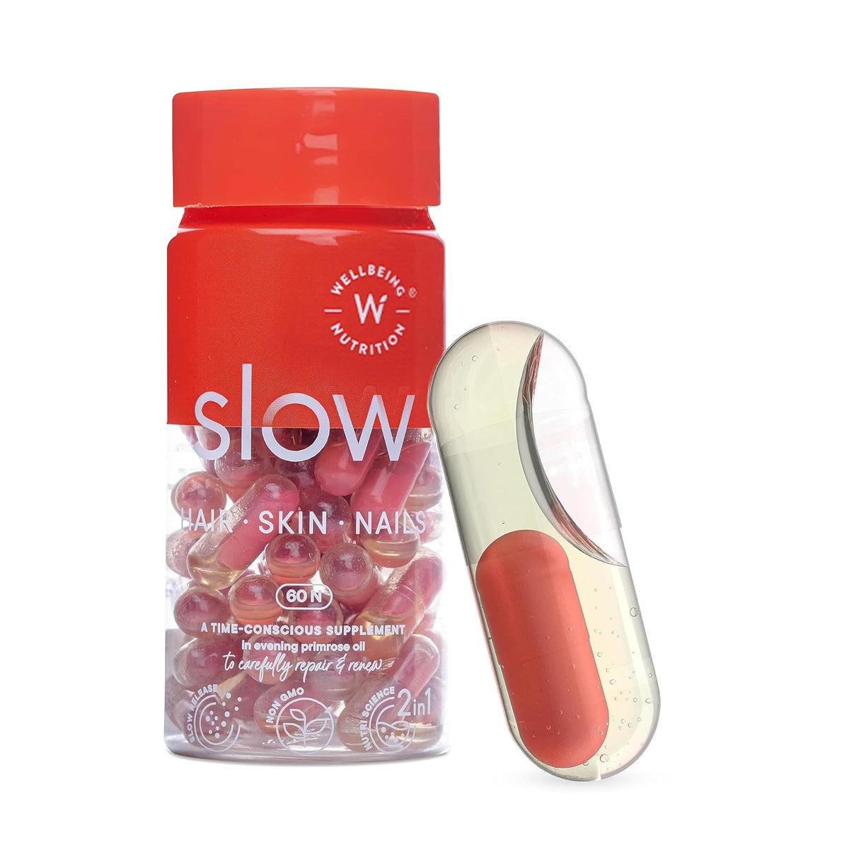 Wellbeing Nutrition Slow Hair, Skin & Nails Supplement - 60 Capsules