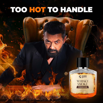 Beardo Whisky Smoke Firebomb Eau De Parfum for Men - Spicy Woody Scent, 100ml - Image 2