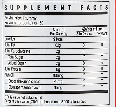 Happy Gummies Omega 3 Gummie 60S