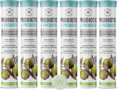 Wellbeing Nutrition Probiotic + Prebiotic Supplement - 21 Effervescent Tablets