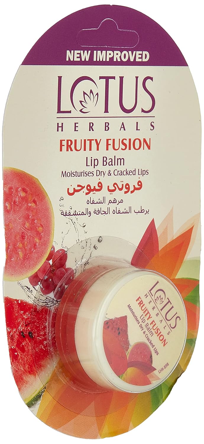 Lotus Herbal Lip Balm Fruity Fusion - Face Moisturiser, 5g - Image 2