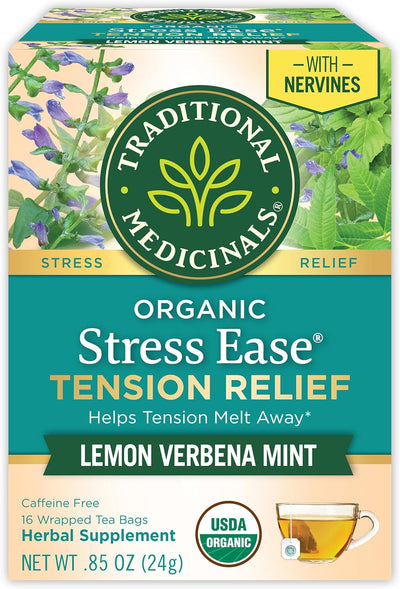 Traditional Medicinals Tea Cinnamon Stress Ease Organic, 16 Ct