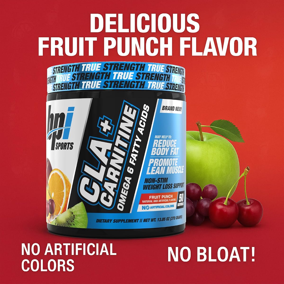 BPI Sports CLA + Carnitine - Fruit Punch Flavour, 50 Servings, 12.34 oz - Image 2