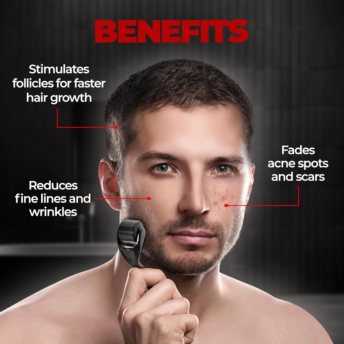 Beardo Derma Roller for Men 0.5 MM - 1 PC - Image 3