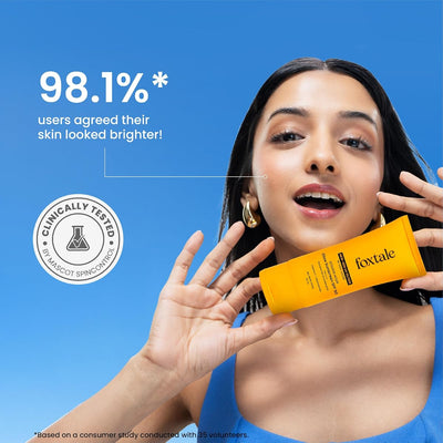Foxtale Glow Sunscreen SPF 50 PA++++ with Vitamin C & Niacinamide - 50ml - Image 7