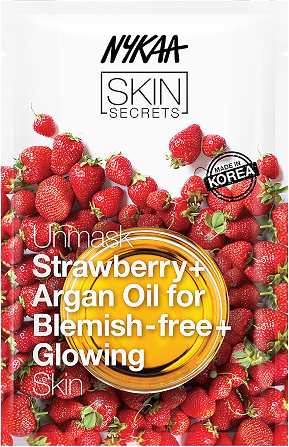 Nykaa Skin Secrets Strawberry & Argan Oil Sheet Mask