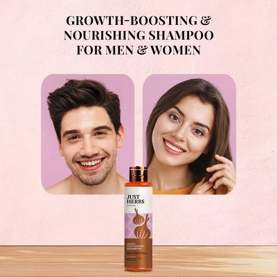 Just Herbs Castor & Black Onion Seed Shampoo - 200ml - Image 5