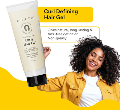 Arata Curl Care Hair Gel - Abyssinian & Argan Oils, 150ml - Image 2