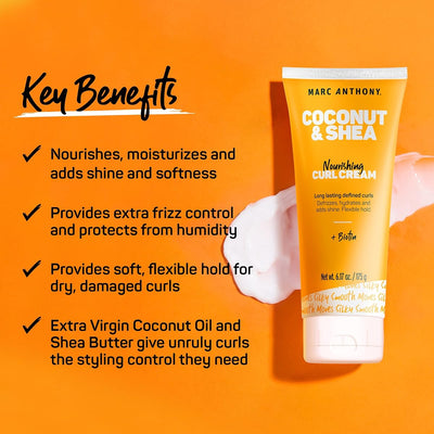 Marc Anthony Curl Cream with Coconut Oil & Shea Butter - 175ml - Image 3