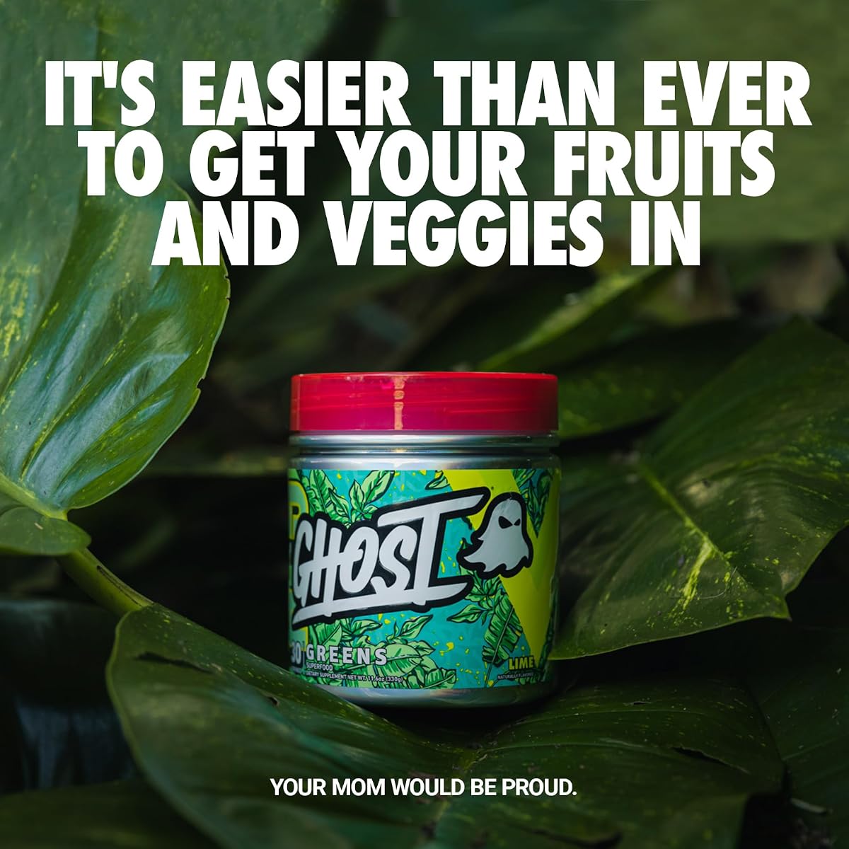 GHOST Greens Superfood Powder - 30 Servings, Lime Flavour - Image 2