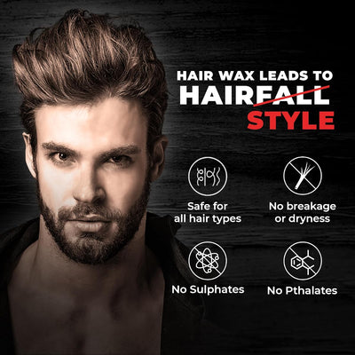 Beardo Strong Hold Hair Wax with Crystal Gel Technology - 50g - Image 4