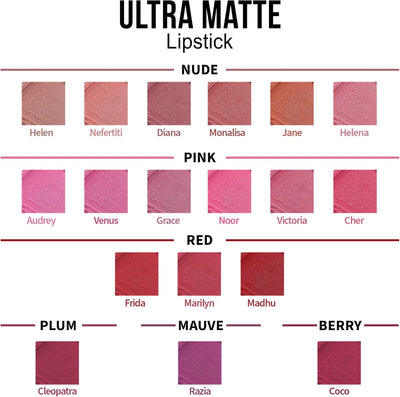 Nykaa Ultra Matte Lipstick Marilyn 10 - Rich Colour, 4.2g - Image 6
