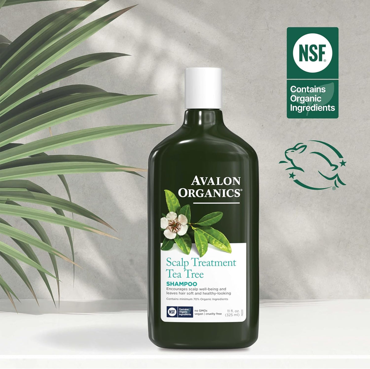 Avalon Organics Scalp Treatment Shampoo, Tea Tree - 325ml - Image 3