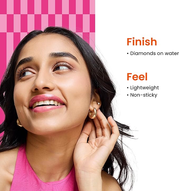 Foxtale Brightening Lip Balm with Peptides, Vitamin C & Hyaluronic Acid - Bubblegum Pink Glaze - Image 4