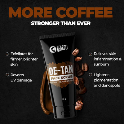 Beardo Ban the Tan Kit - Detan Facewash & Face Scrub with Coffee & Vitamin E - Gift Hamper - Image 6