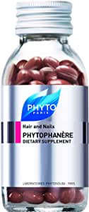 PHYTO Phytophanère 100% Natural Hair Loss Thinning Dietary Supplement, 2-Month Supply 120 Count