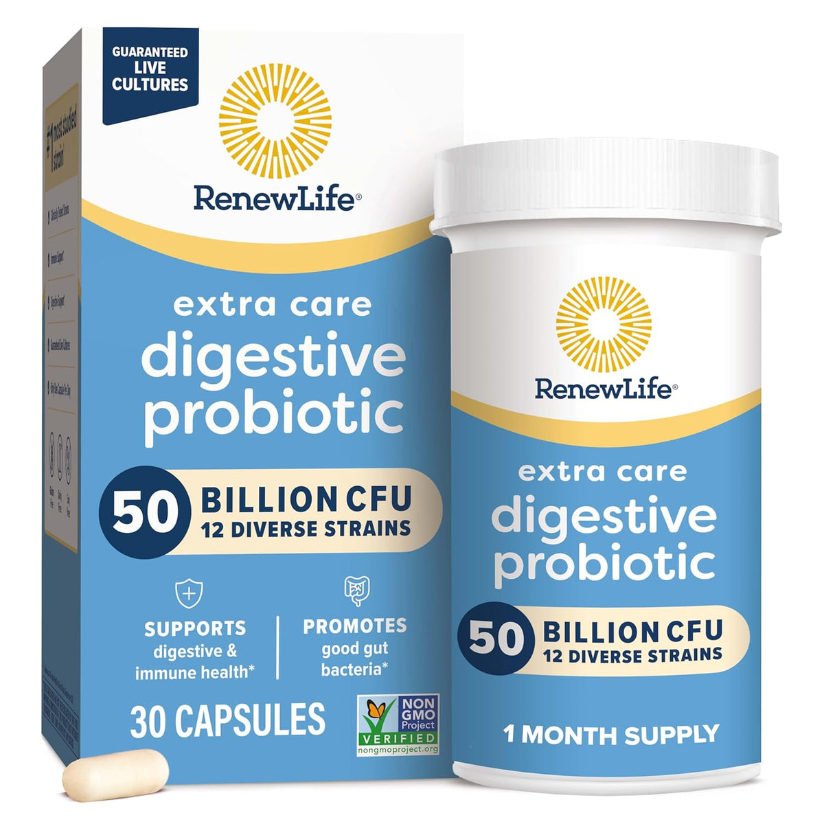 RenewLife Gut Health & Probiotics - UF Critical 50 Billion, 30 Capsules