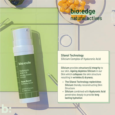 Biocule Aqua Boost Hydrating Serum - Hyaluronic Acid & SI, 30ml - Image 7