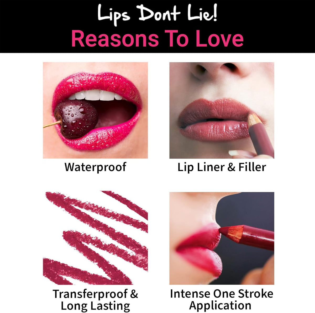 Nykaa Lips Don’t Lie! Lip Liner - Sweetheart Pink 06, 1.14g - Image 5