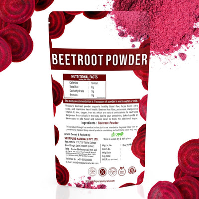 Vedapure Beetroot Powder - Herbal & Ayurvedic, 100 Gram - Image 2