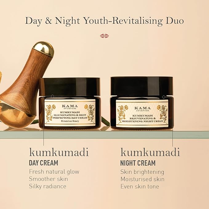 Kama Ayurveda Kumkumadi & Saffron Perfecting Day Cream 25g - Image 2