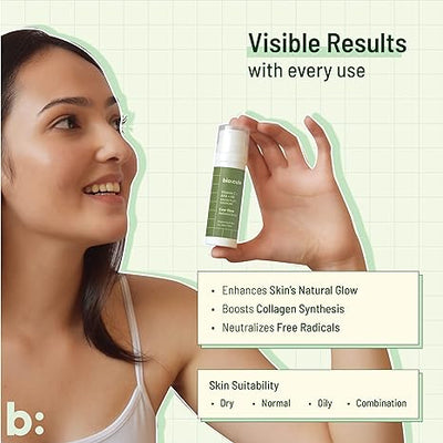 Biocule Ever Glow Radiance Serum - Vitamin C, AHA, HA - 30ml - Image 3