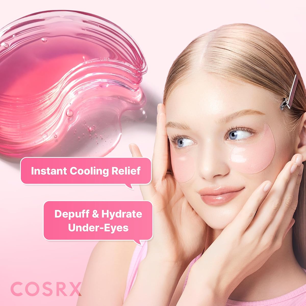 The Peptide Collagen Hydrogel Eye Patches - 60 Patches, Korean Skincare - Image 3
