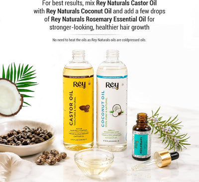 ReyNaturals Cold Pressed Castor Oil for Hair & Skin - 200ml - Image 8