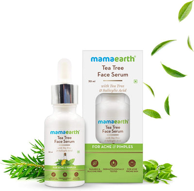 Mamaearth Tea Tree & Salicylic Acid Face Serum for Acne - 30ml - Image 3