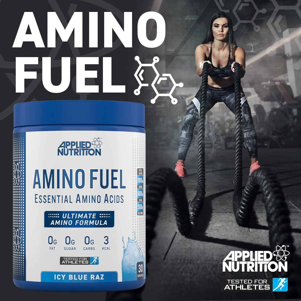 Applied Amino Fuel EAA Fruit Burst Powder, 390g - Sports Nutrition - Image 2