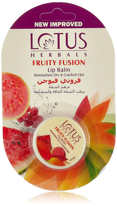 Lotus Herbal Lip Balm Fruity Fusion - Face Moisturiser, 5g
