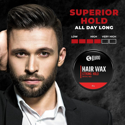 Beardo Strong Hold Hair Wax with Crystal Gel Technology - 50g - Image 5