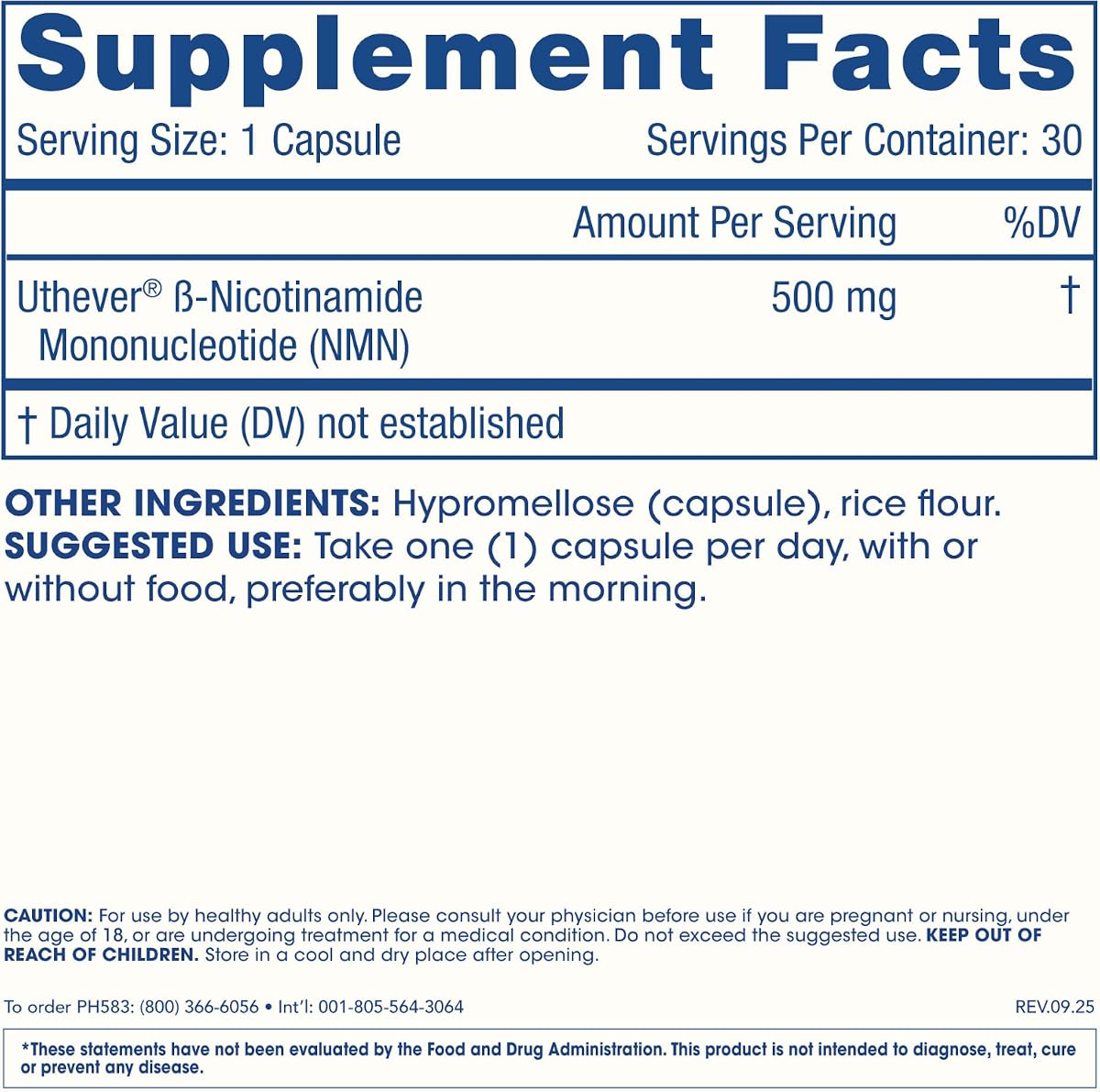 ProHealth Vitamins Nicotinamide Mononucleotide NMN 500 mg - 60 Capsules - Image 6