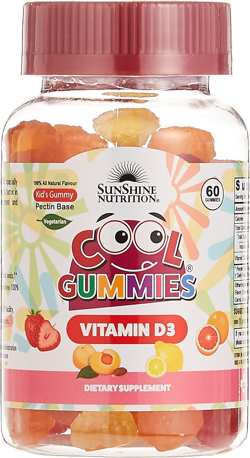 Sunshine Nutrition Cool Gummies Vitamin D3 60's Gummies