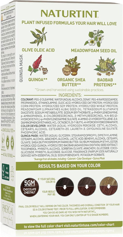 Naturtint Hair Colour 5.7-Light Choco Chestnut - Ammonia-Free, 170ml - Image 2
