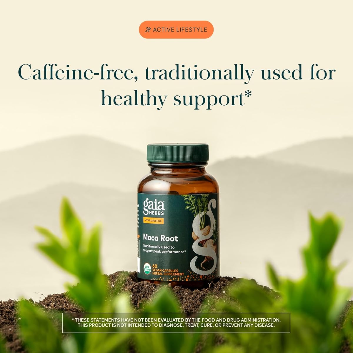 Gaia Herbs Maca Root Capsules - Natural Energy Support - 60 Vegan Caps - Image 3