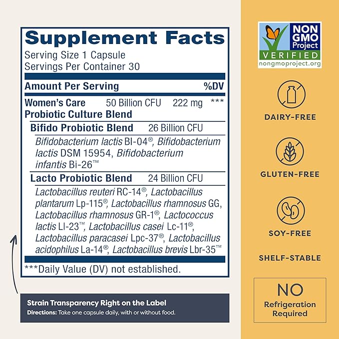 RenewLife Ultimate Flora Vaginal Formula 50 Billion CFU - 30 Capsules - Image 2