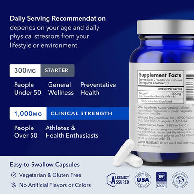 TRU NIAGEN NAD+ Beauty Supplement - 1000mg Nicotinamide Riboside, 30 Capsules - Image 6